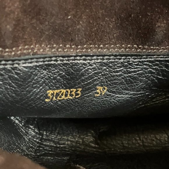 Prada Brown Suede Platform Wedge Buckle Ankle/Calf Boots - Sz39 (8.5) - Picture 5 of 12